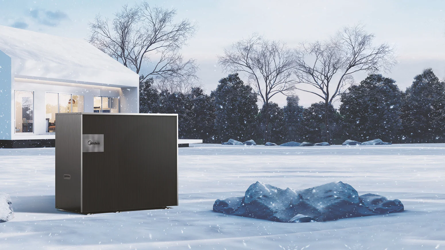 <span class="thin-title">Õhk-vesi soojuspump</span><br>Midea M Thermal Hygge